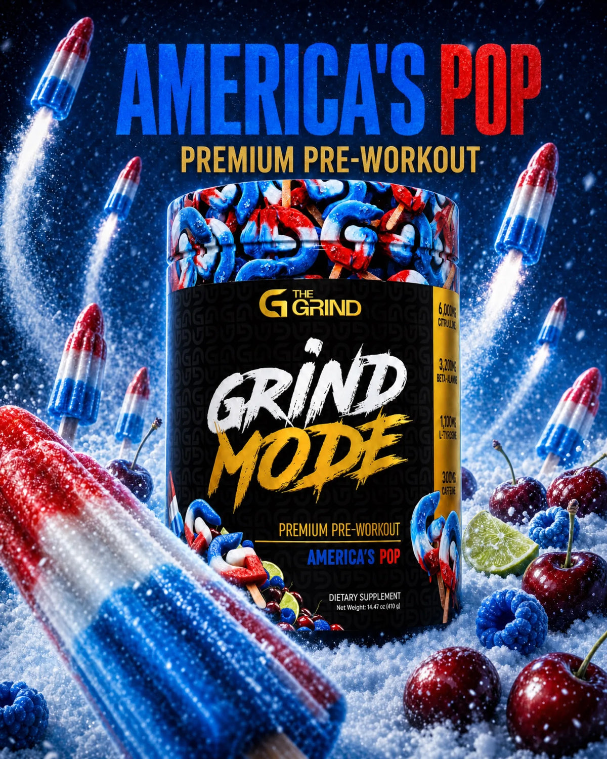 Grind Mode Pre-Workout — America's Pop