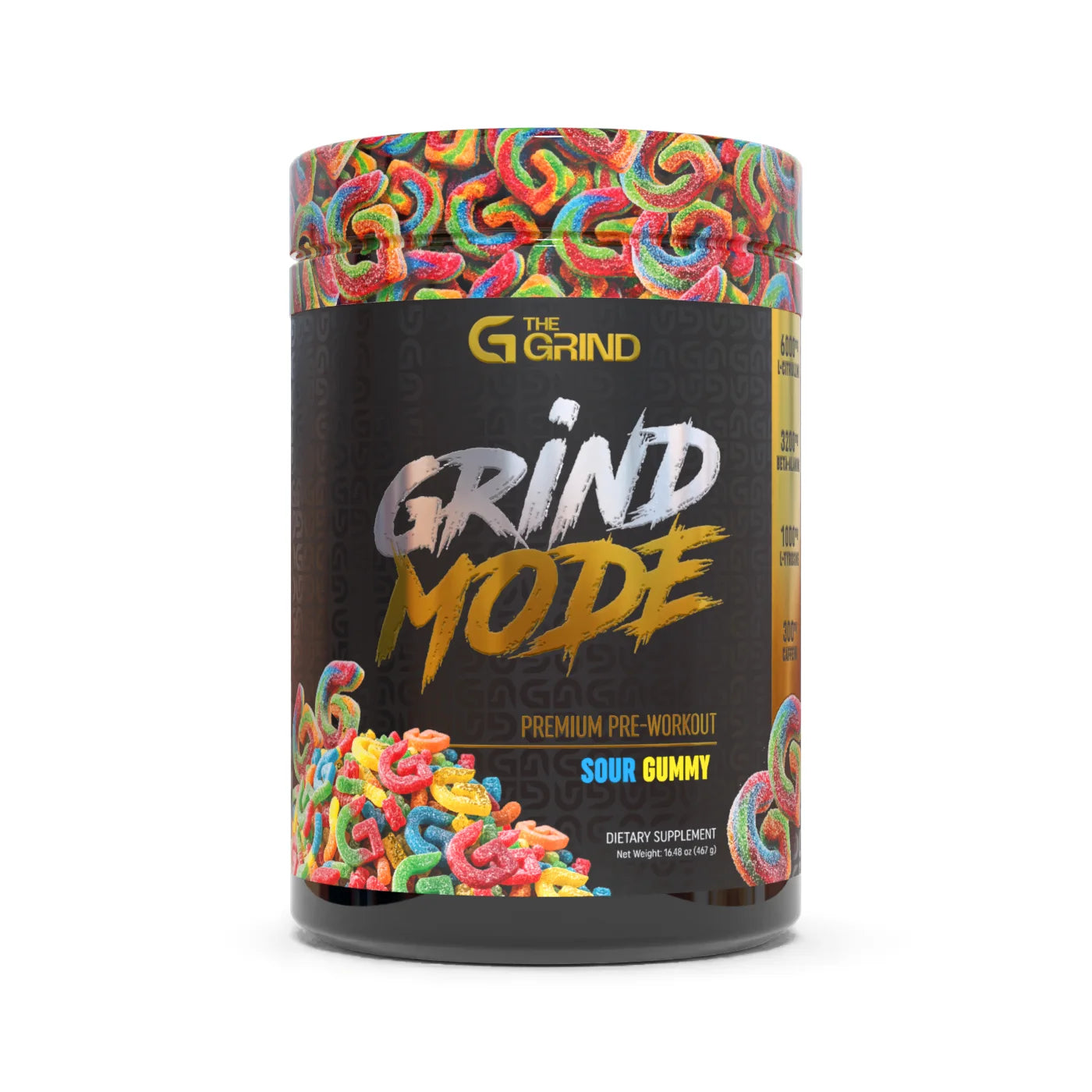 Grind Mode Pre-Workout — Sour Gummy product story